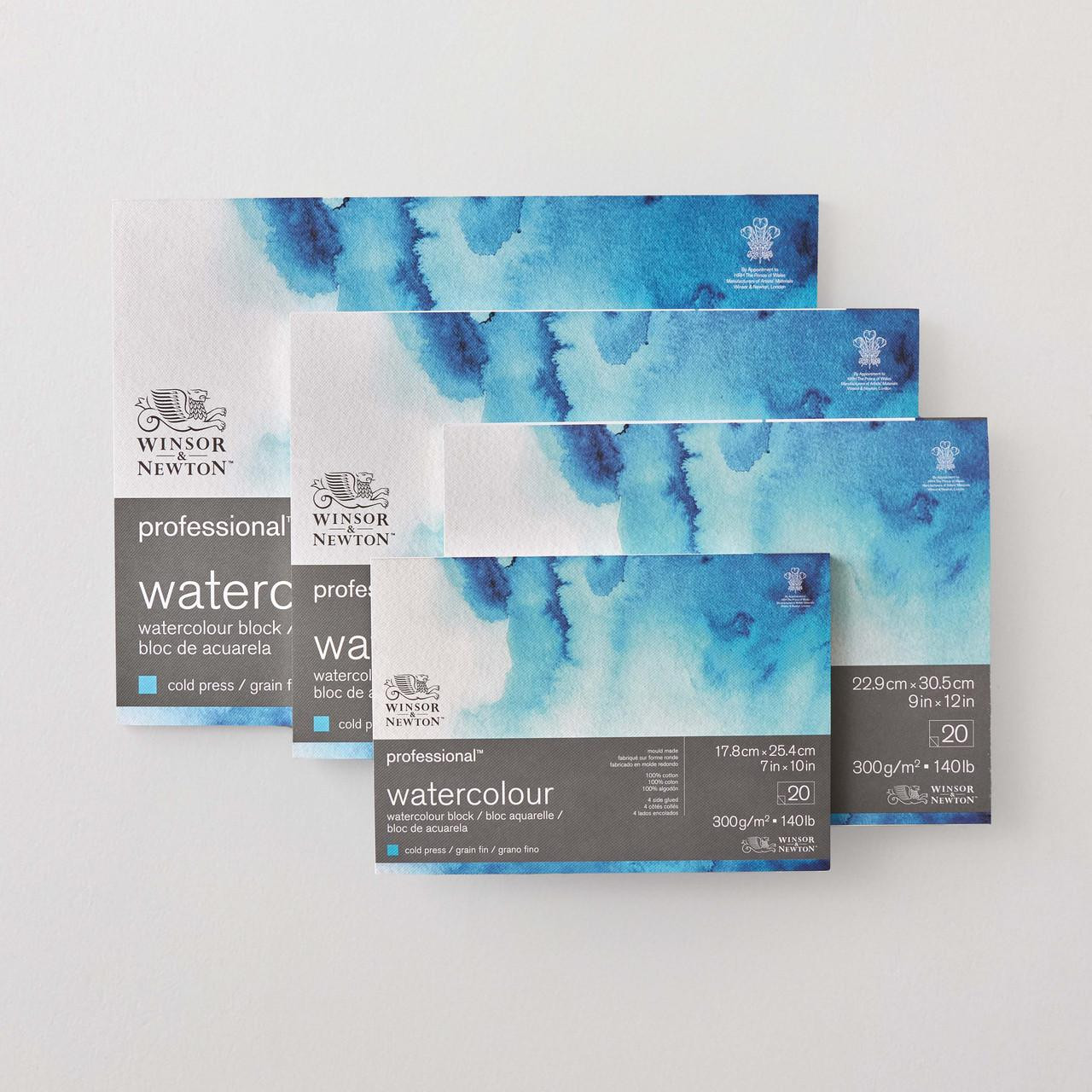 Winsor & Newton Professional Watercolour Block, Cold Pressed, 20 Sheets
