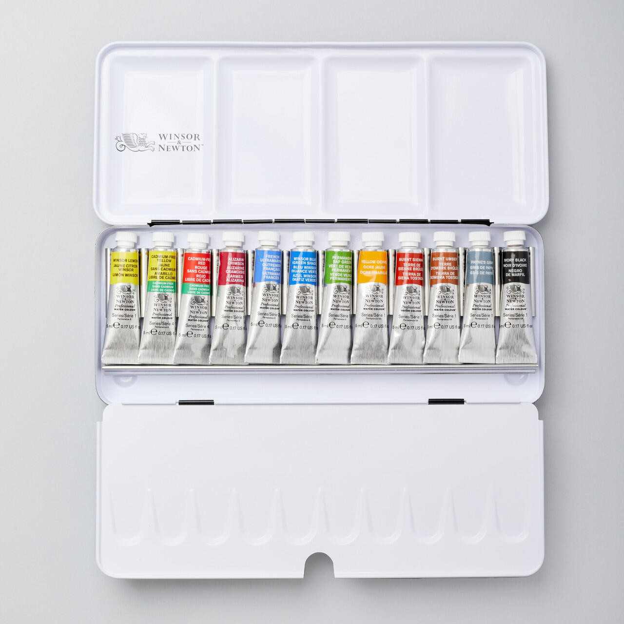 Winsor & Newton Professional Watercolour Set – 12 Tubes, Metal Case