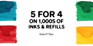 Cult Pens: 5-for-4 on Inks and Refills!