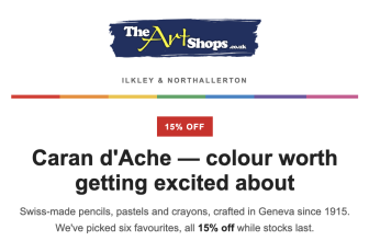 The Art Shops: 15% off Caran d'Ache — Luminance, Neocolor II & more