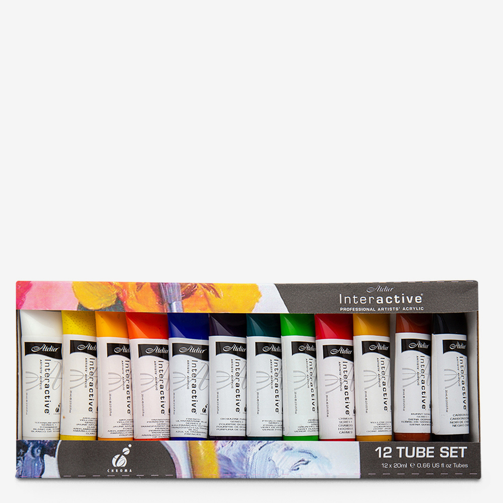 Atelier Interactive Acrylics Set of 12 Tubes – 20ml each