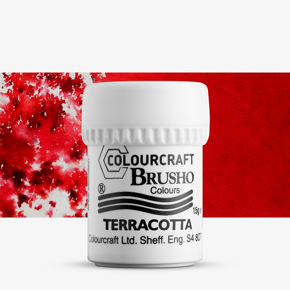 Brusho Crystal Colour 15g Pot – Non-Toxic Terracotta Ink