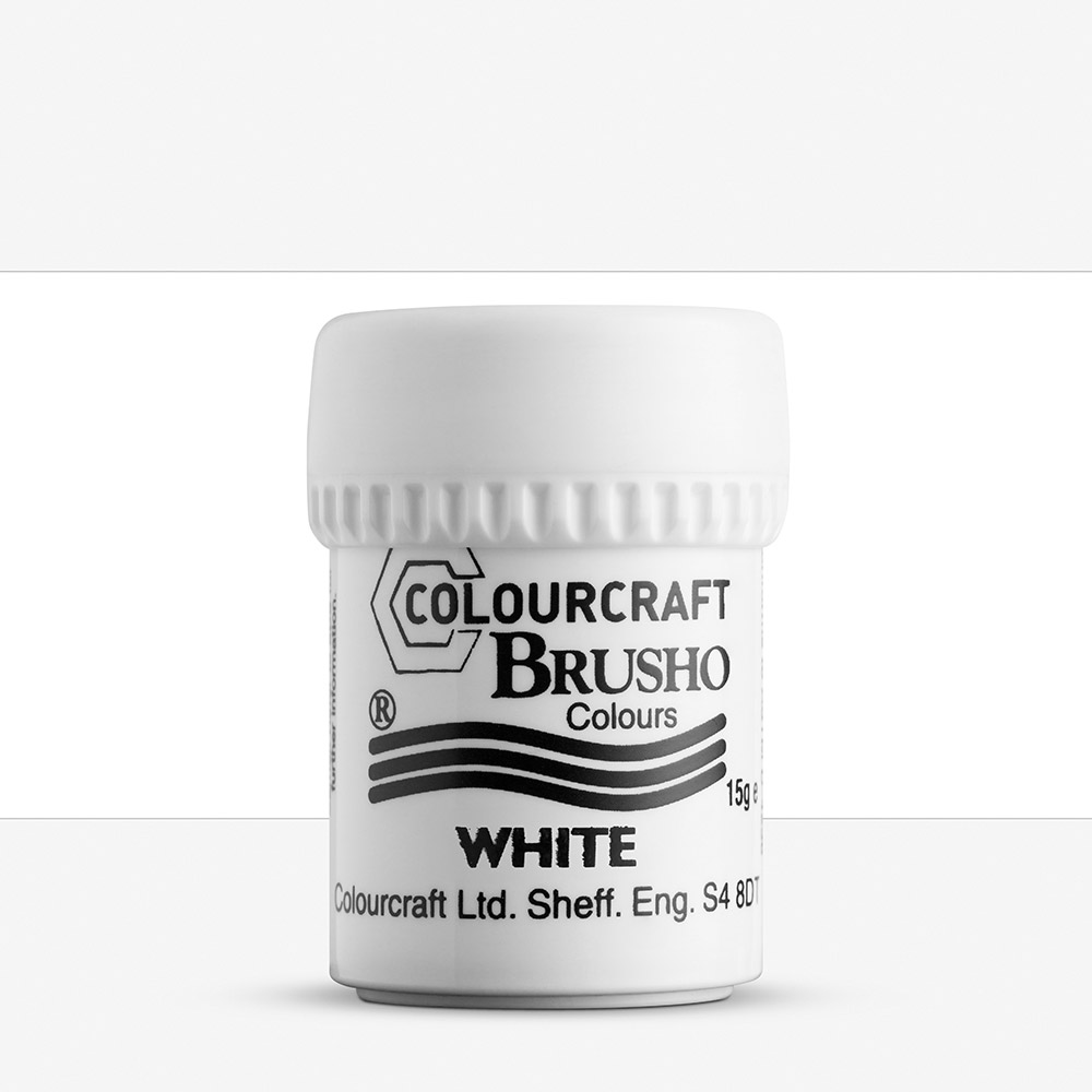 Brusho Crystal Colour Pot 15g White – Non-toxic Watercolour Ink
