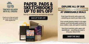 Cowling & Wilcox: Up to 80% Off Paper, Pads & Sketchbooks!