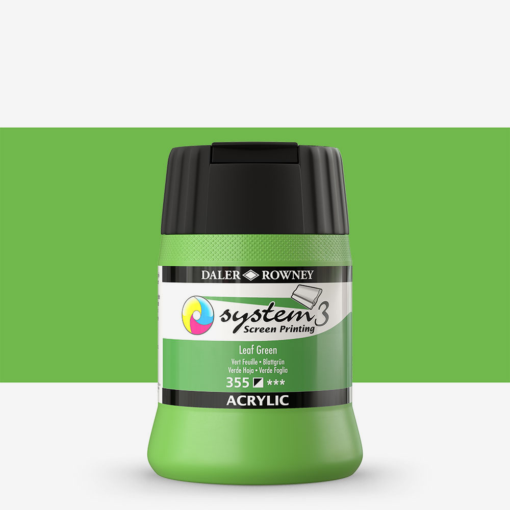 Daler Rowney Acrylic Screen Printing 250ml – Leaf Green