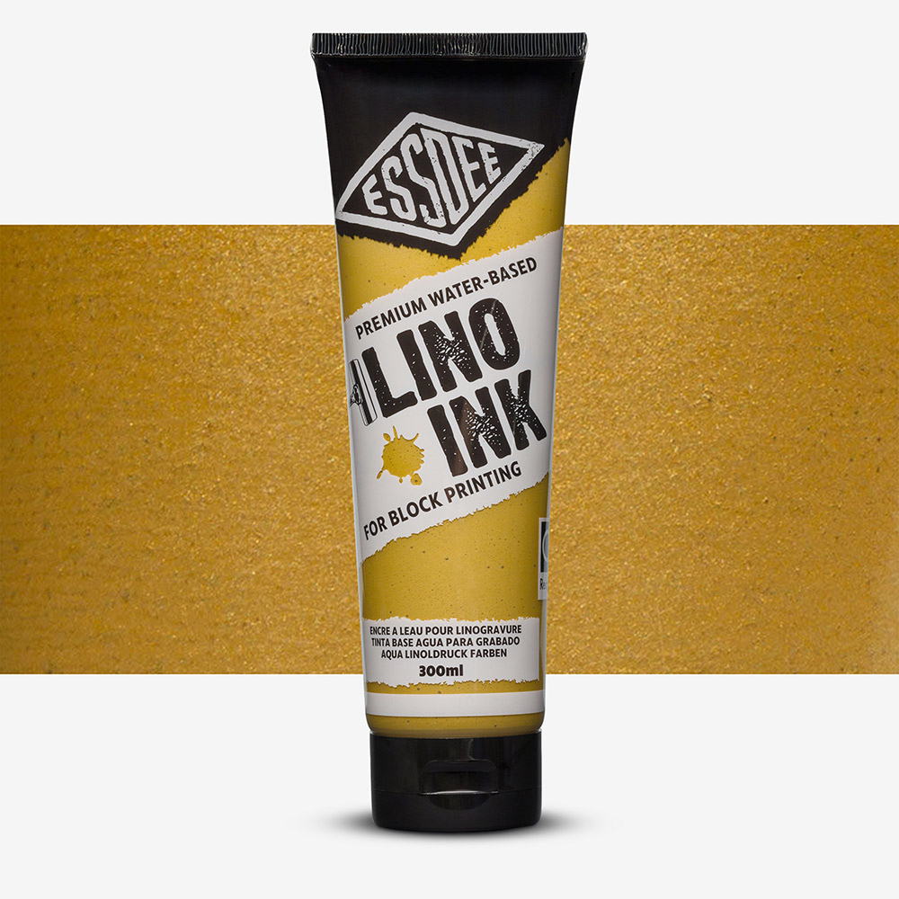 Essdee Gold Block Printing Ink 300ml – Waterbased, Archival