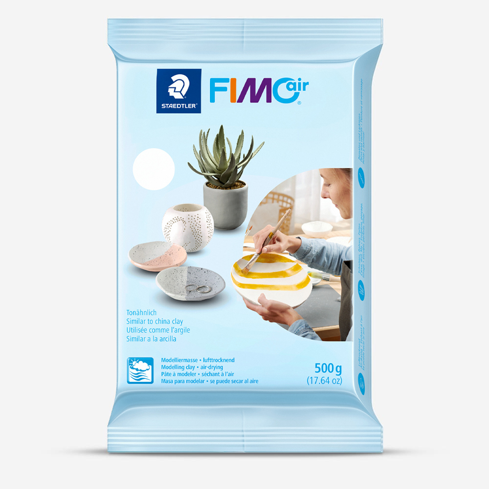 Staedtler Fimo Air Airdrying Clay 500g – White, Water-Based