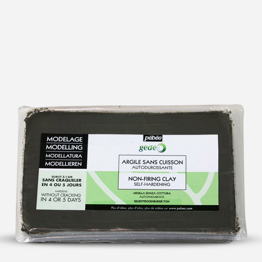 Pebeo Gedeo Air Drying Clay 1.5kg – Concrete Grey, 4-5 Days Drying