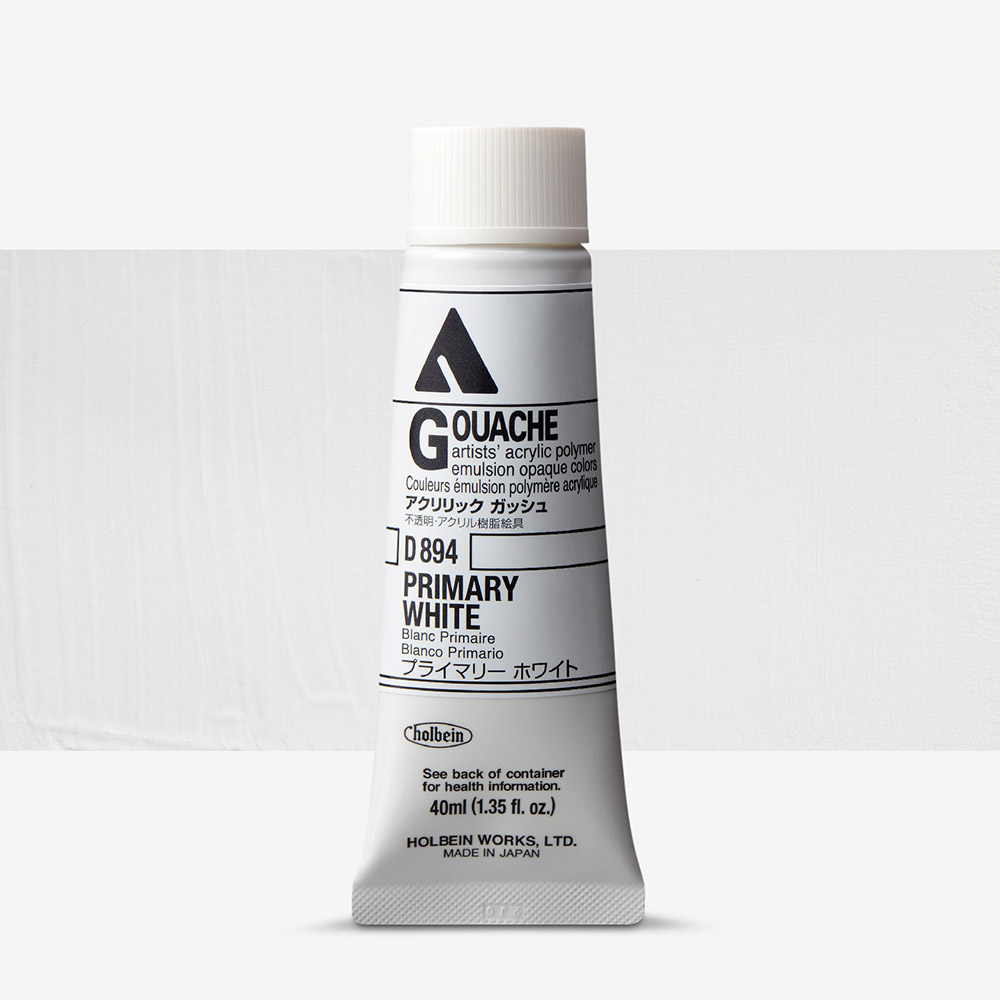 Holbein Acrylic Gouache 40ml – Primary White