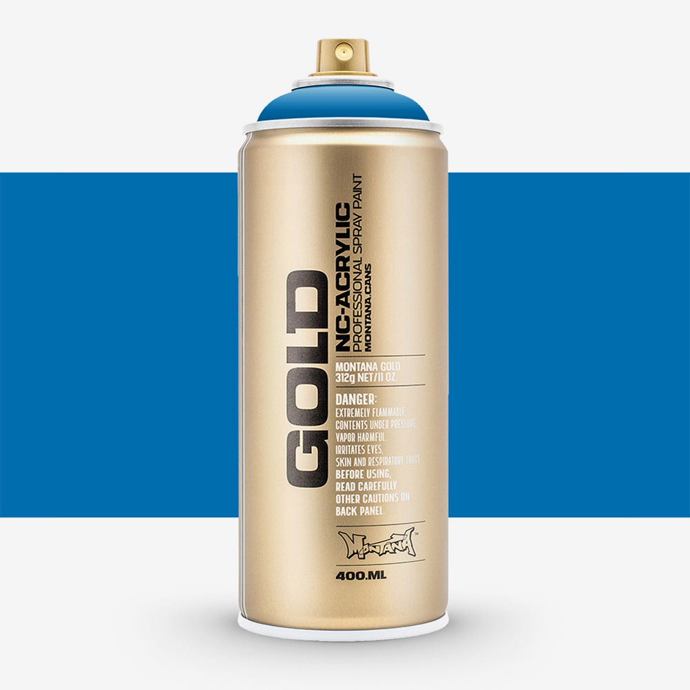 Montana Gold Spray Paint 400ml – Blue Magic, Quick-Drying
