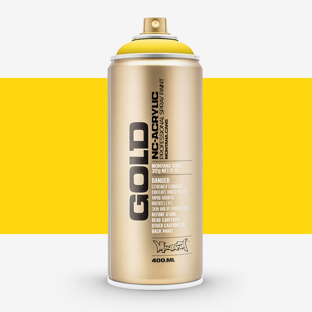 Montana Gold Spray Paint 400ml – Quick-Drying Citrus
