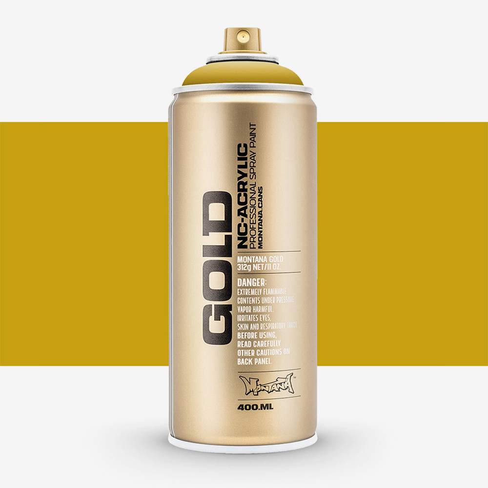 Montana Gold Spray Paint 400ml Curry – Quick-Drying, Water-Resistant