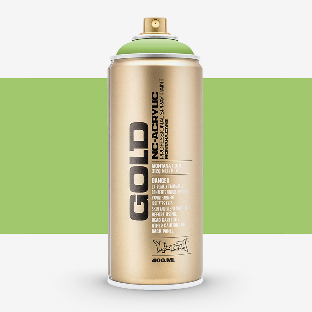Montana Gold Green Apple Spray Paint 400ml – Weatherproof, Odourless