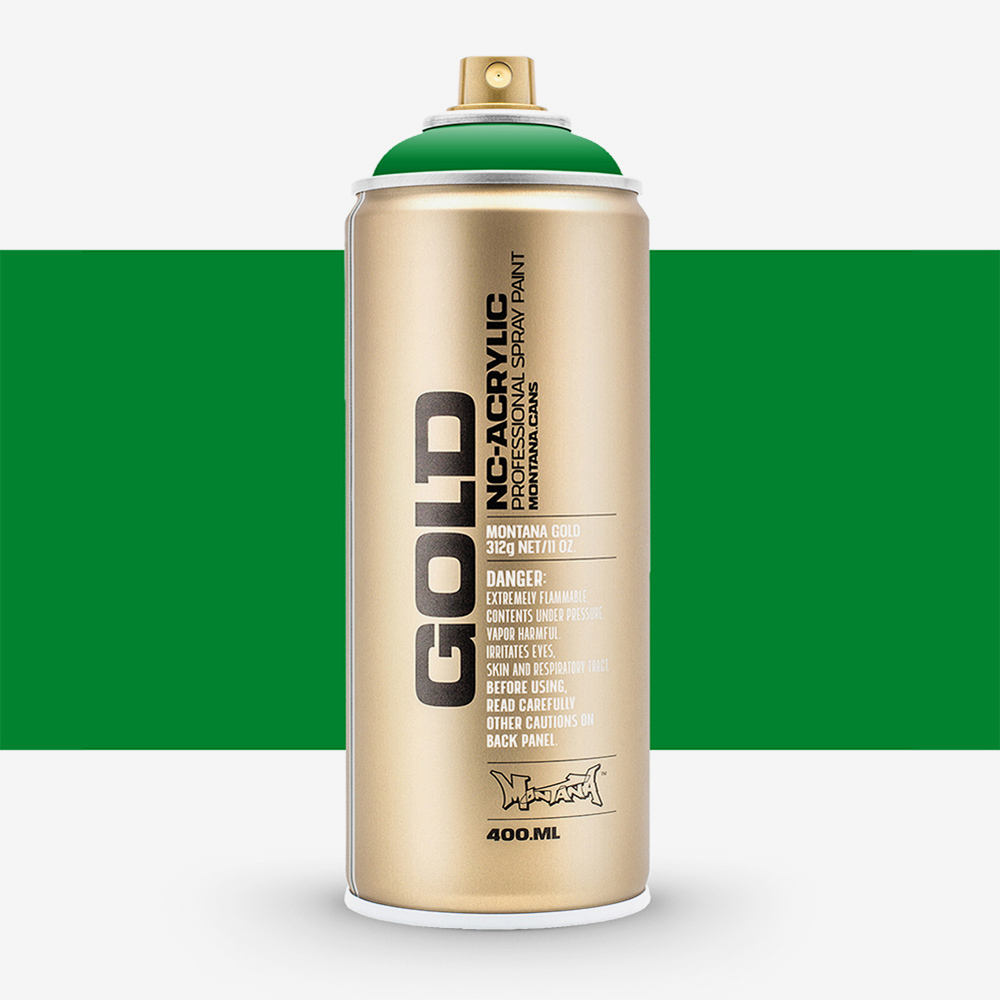 Montana Gold Spray Paint 400ml Greenery – Drip-Free, Quick-Dry