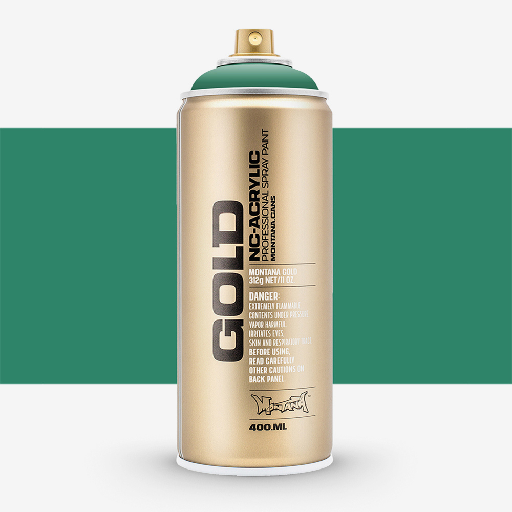 Montana Gold Malachite 400ml Spray Paint – Drip-free, Quick-drying