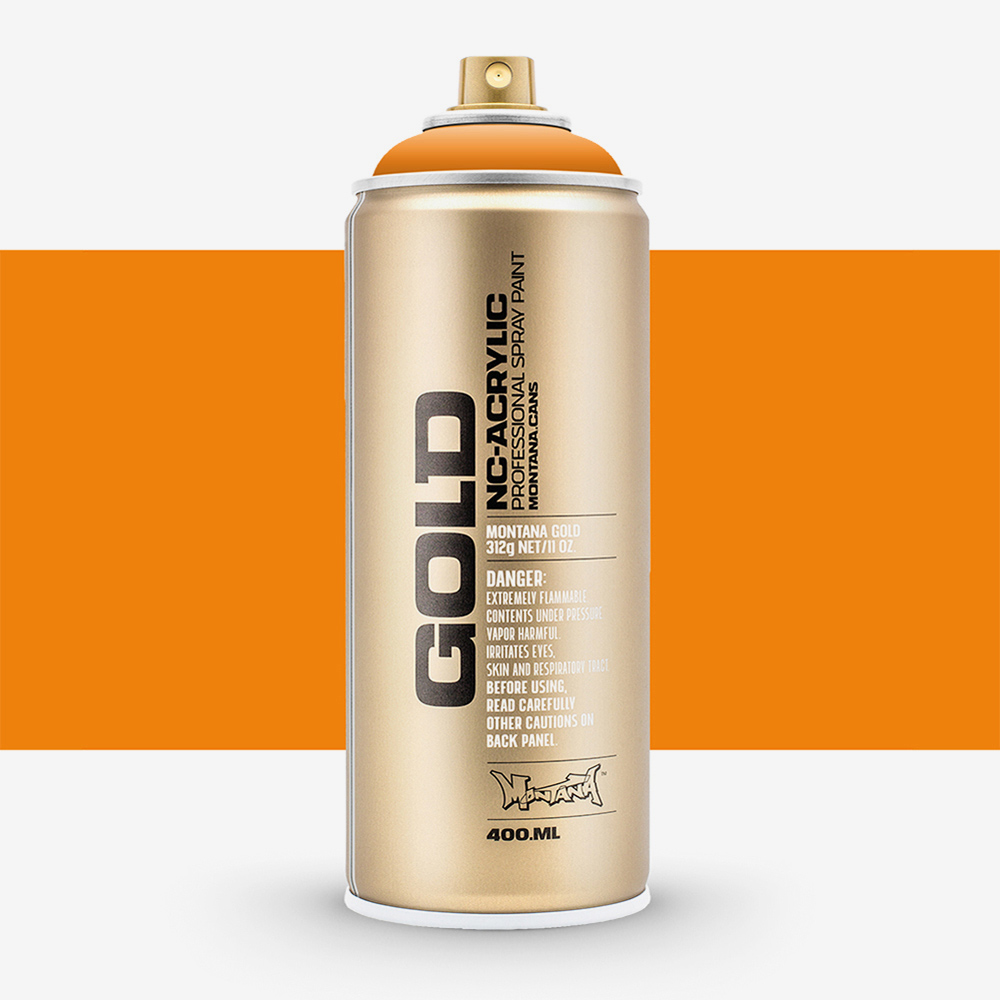 Montana Gold Spray Paint 400ml – Quick-Drying Orangina