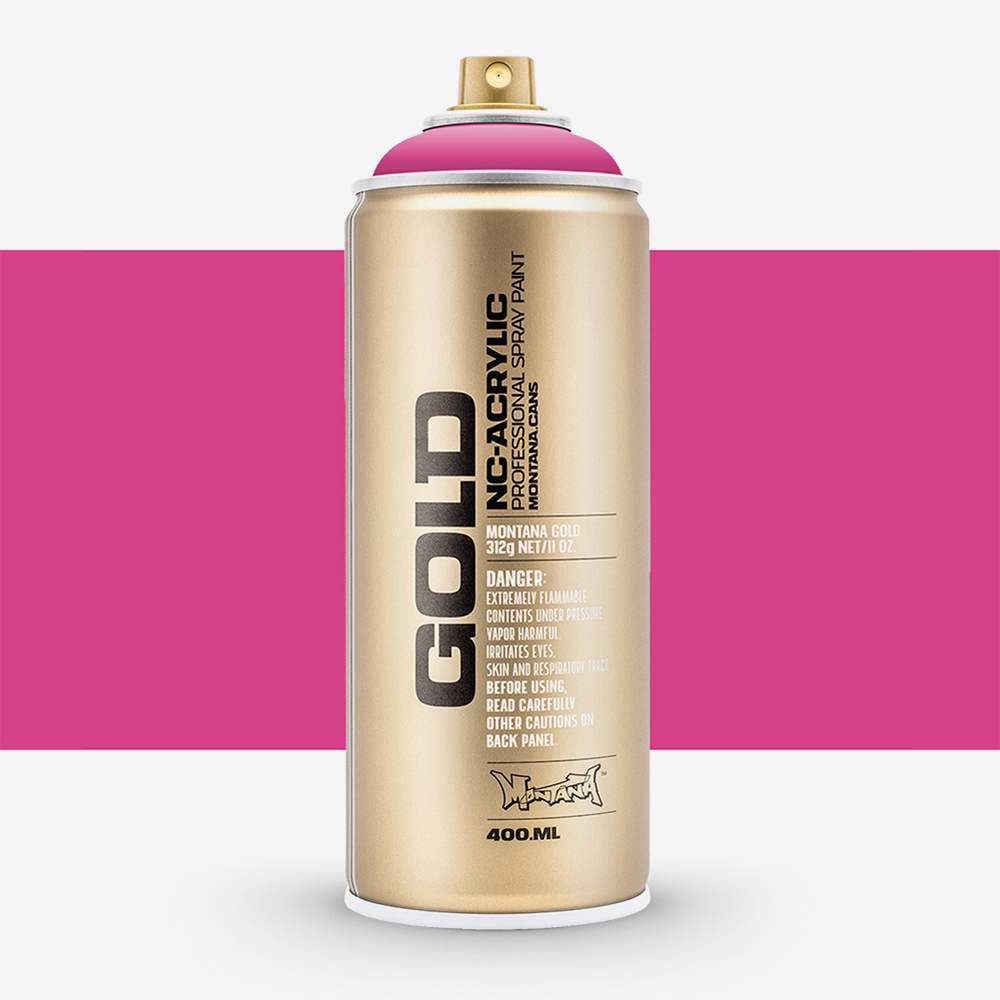 Montana Gold Pink Spray Paint 400ml – Quick-Drying, Drip-Free