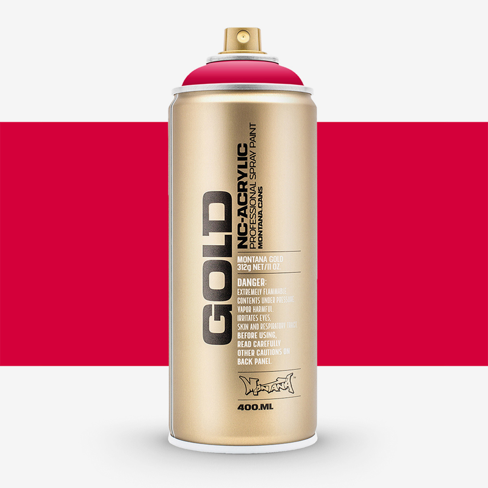 Montana Gold Spray Paint 400ml Raspberry – Quick-Drying, Drip-Free