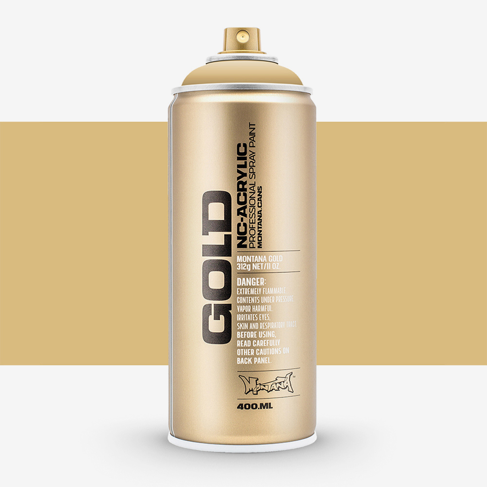 Montana Gold Spray Paint 400ml – Drip-Free Sahara Beige