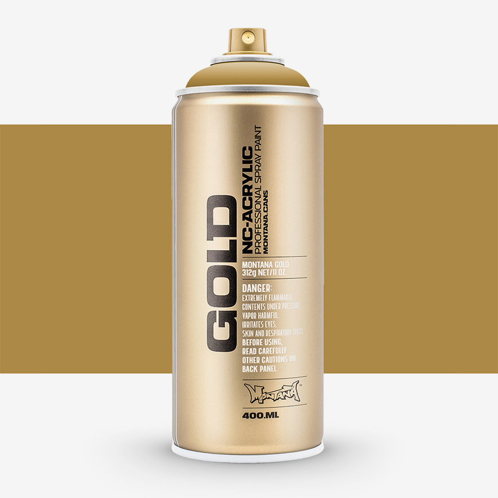 Montana Gold Spray Paint 400ml – Fast Drying Acrylic Lacquer