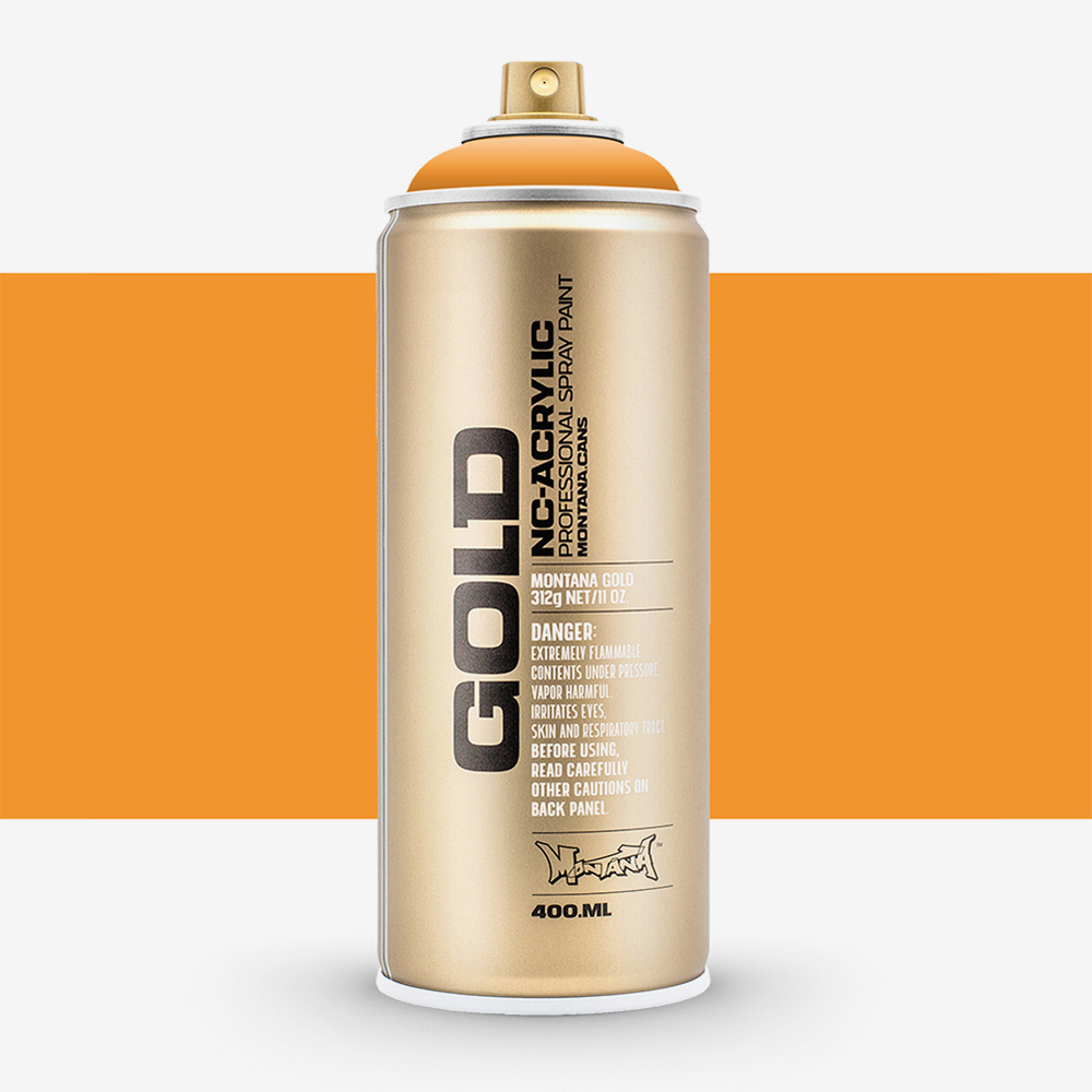 Montana Gold Spray Paint 400ml – Quick-Drying, Weatherproof