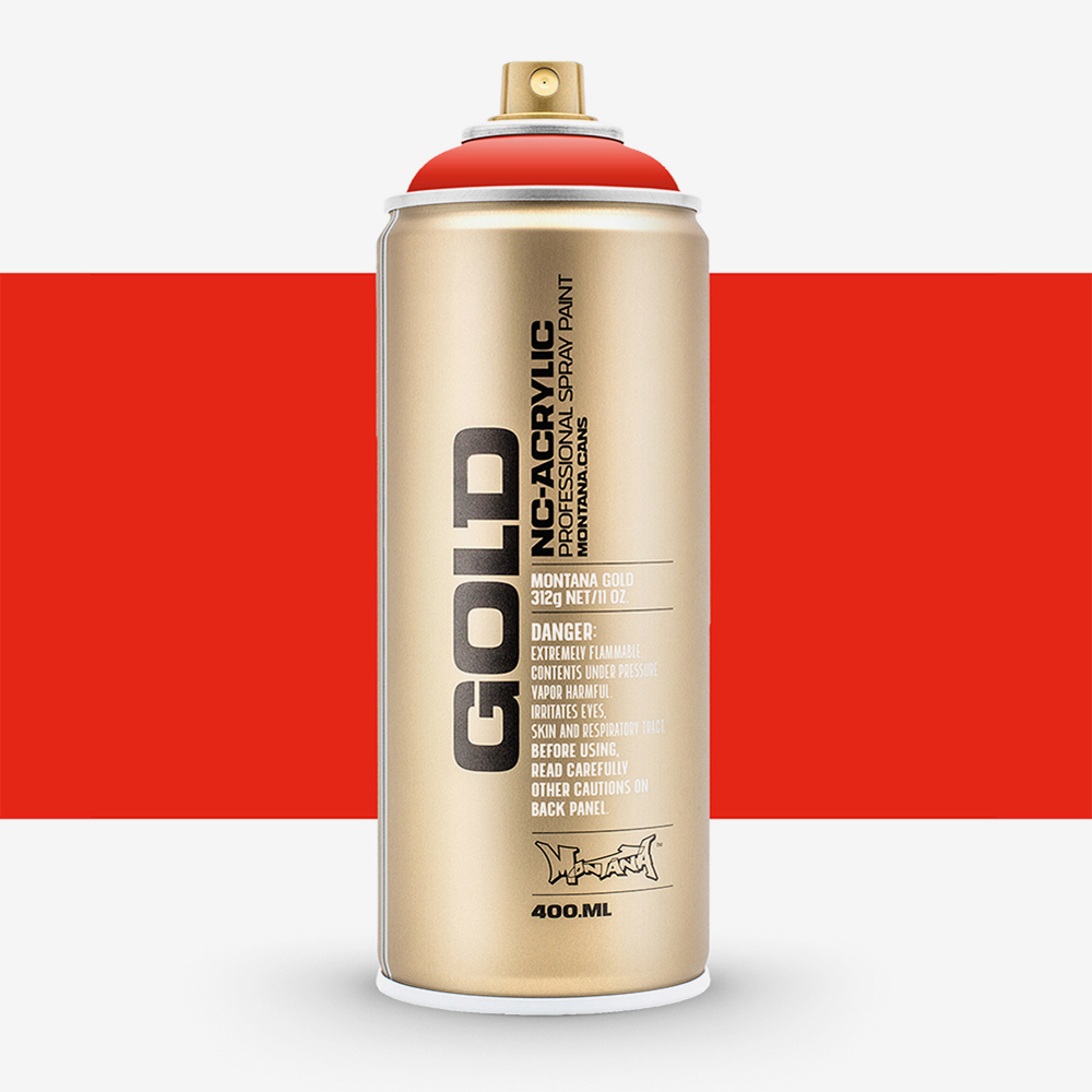 Montana Gold Spray Paint 400ml – Shock Orange, Drip-Free