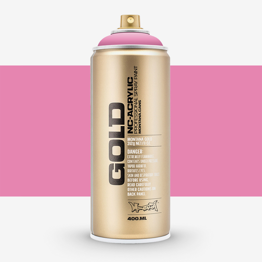 Montana Gold 400ml Spray Paint – Quick-Drying Shock Pink