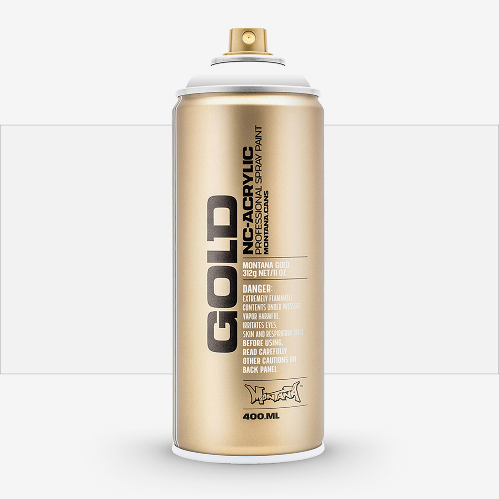 Montana Gold Shock White Spray Paint 400ml – Fast Drying, Weatherproof