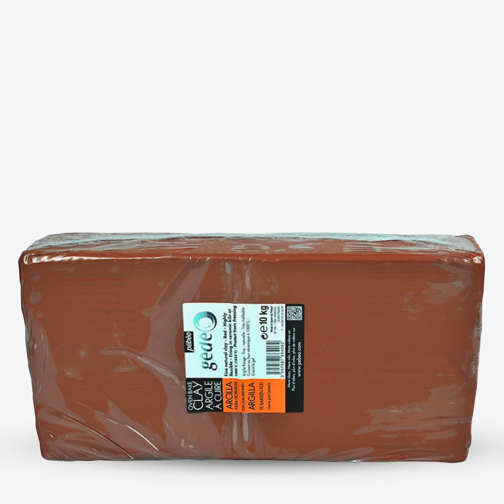 Pebeo Gedeo 10kg Red Oven Bake Clay for Modelling & Pottery