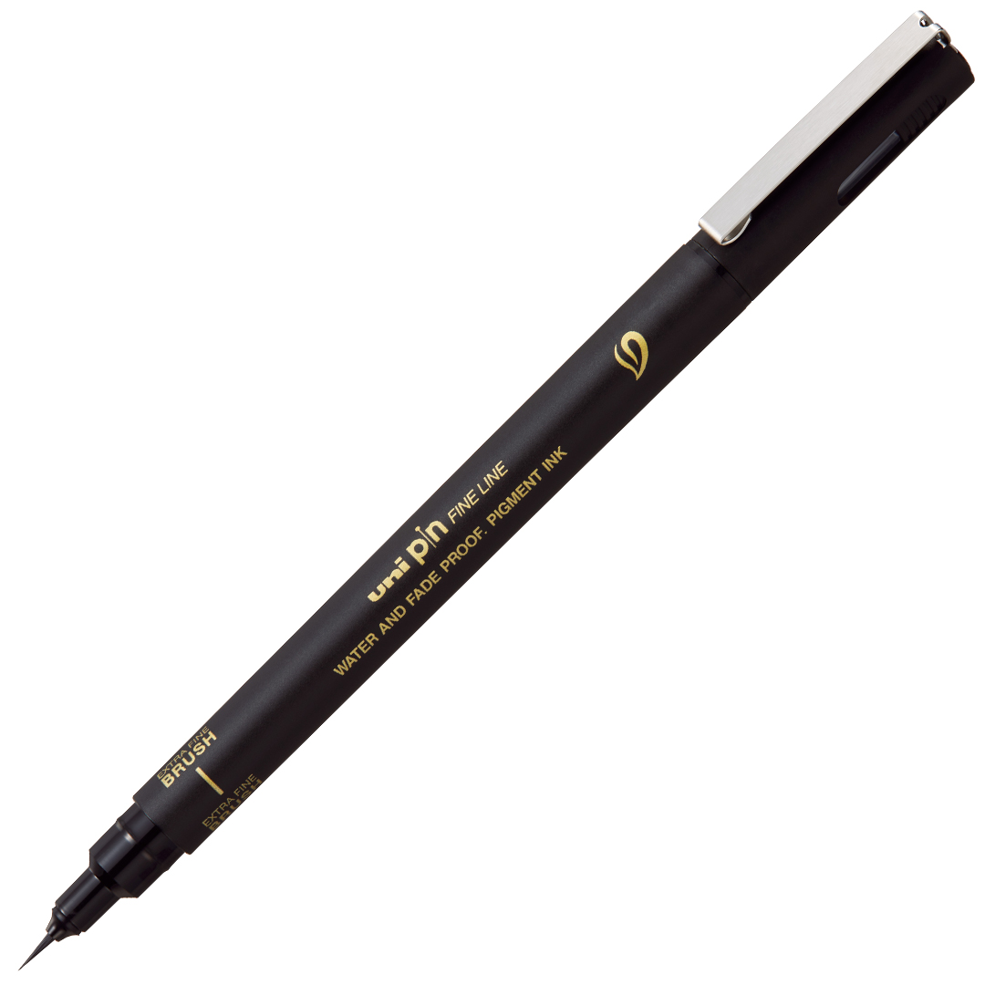 Uni-ball PIN Fineliner Brush Pens Set – Extra Fine Black Ink