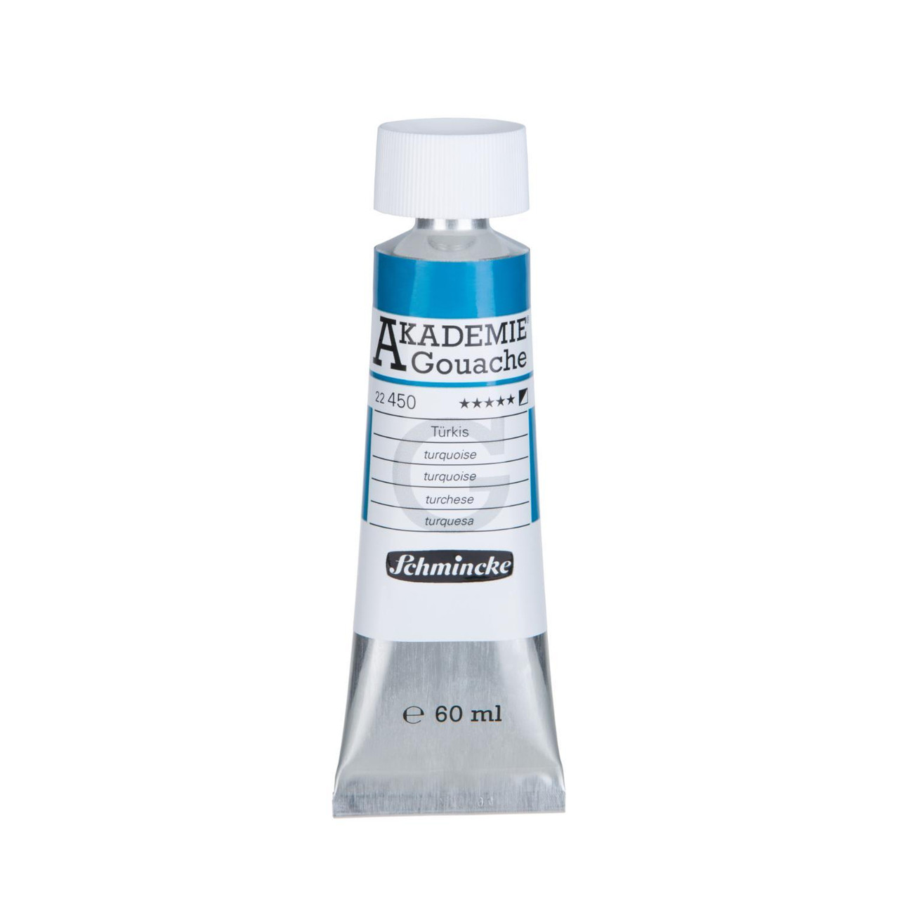 Schmincke Akademie 60ml Turquoise Gouache – Velvet-Matt Finish