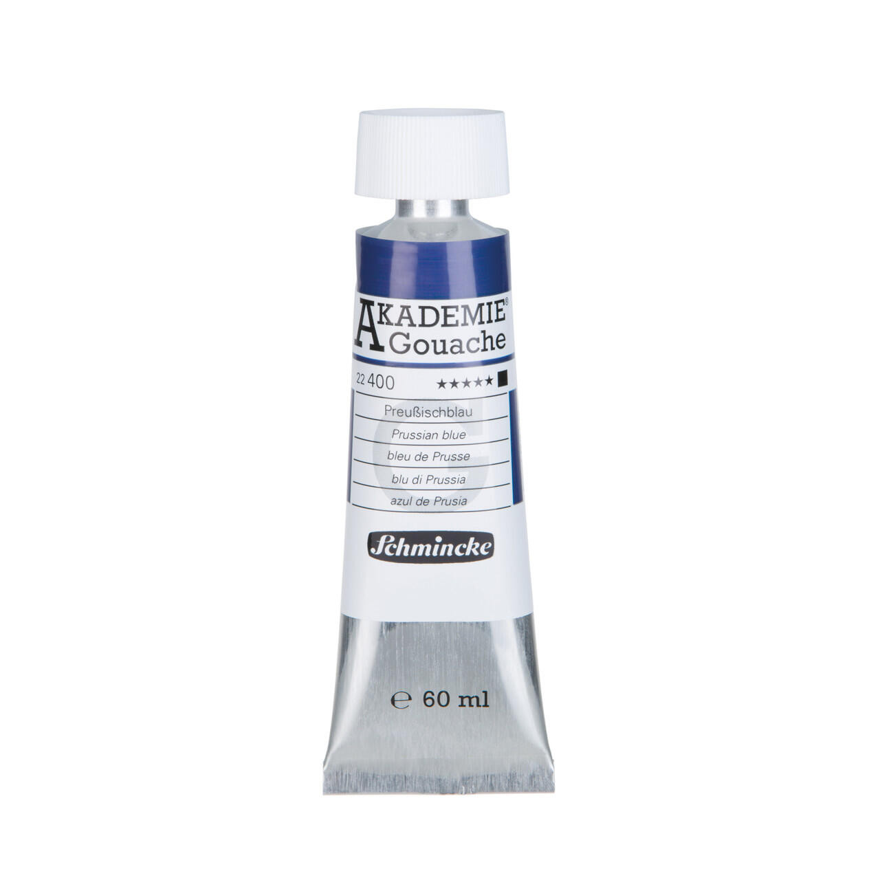 Schmincke Akademie Gouache 60ml Tube – Prussian Blue, Velvet-Matt
