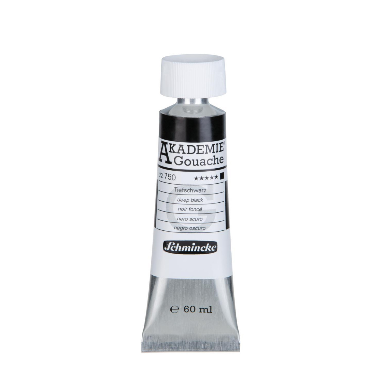 Schmincke Akademie Gouache Deep Black 60ml – Velvet-matt Finish