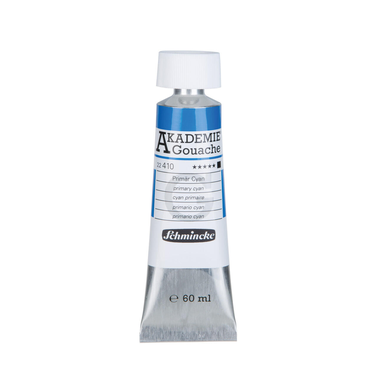 Schmincke Akademie Gouache 60ml – Primary Cyan, Velvet-Matt