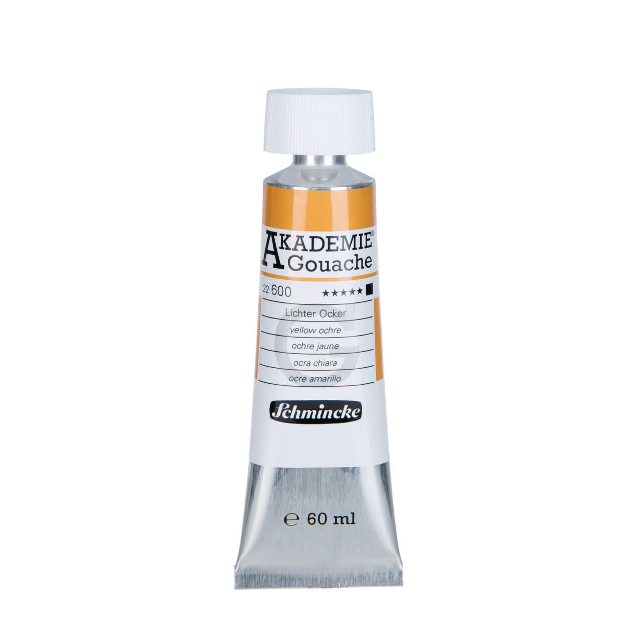 Schmincke Akademie Gouache Yellow Ochre 60ml Velvet-Matt