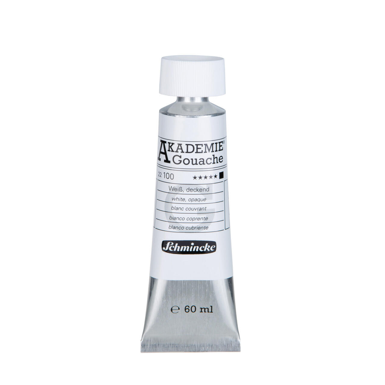 Schmincke Akademie White Gouache 60ml – Velvet-matt Finish