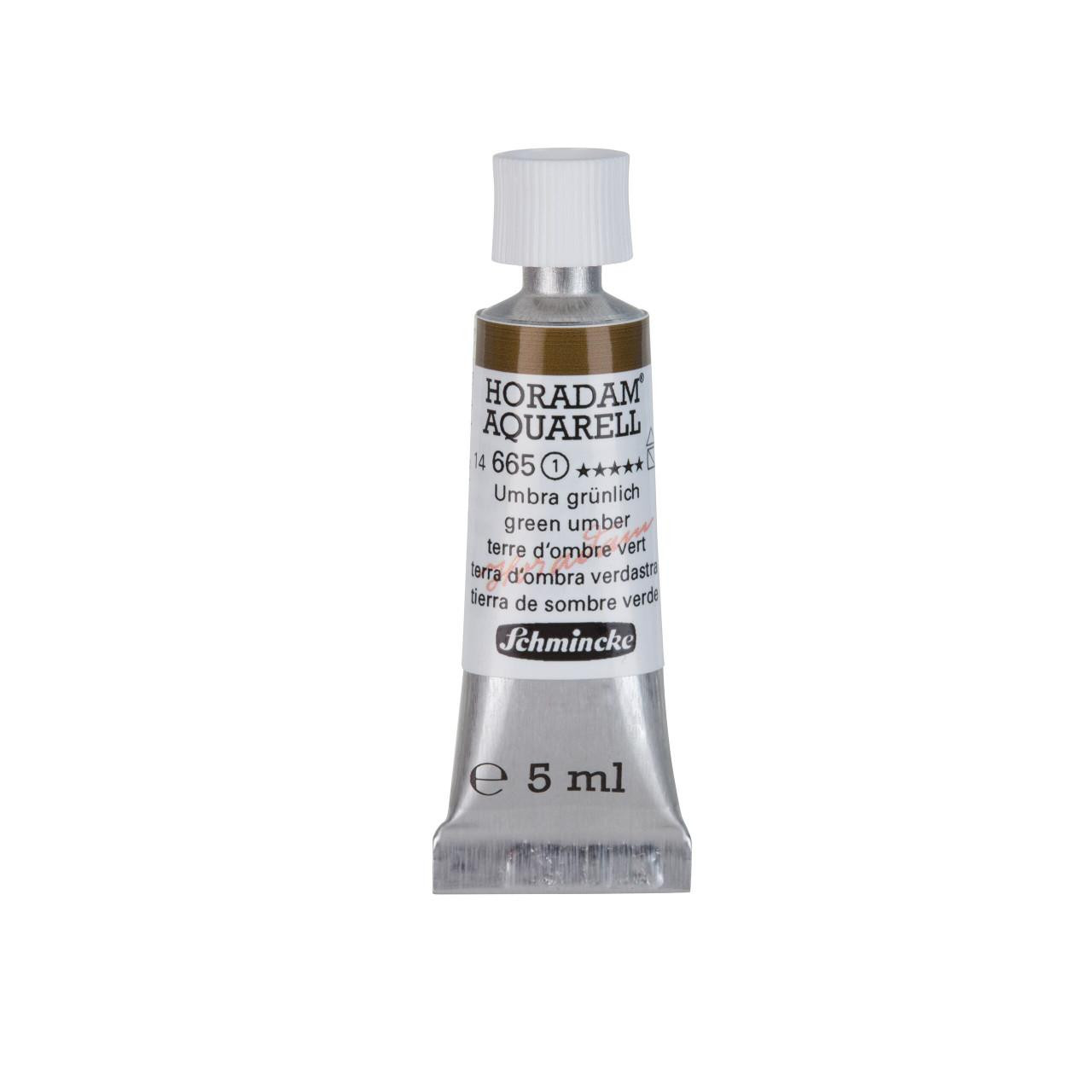 Schmincke Horadam Green Umber Watercolour 5ml – Professional Quality