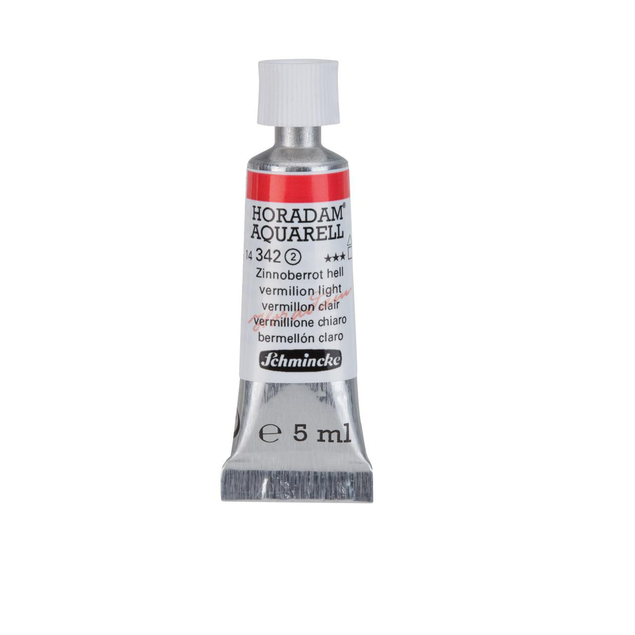 Schmincke Horadam Vermilion Light Watercolour, 5ml, High Lightfastness