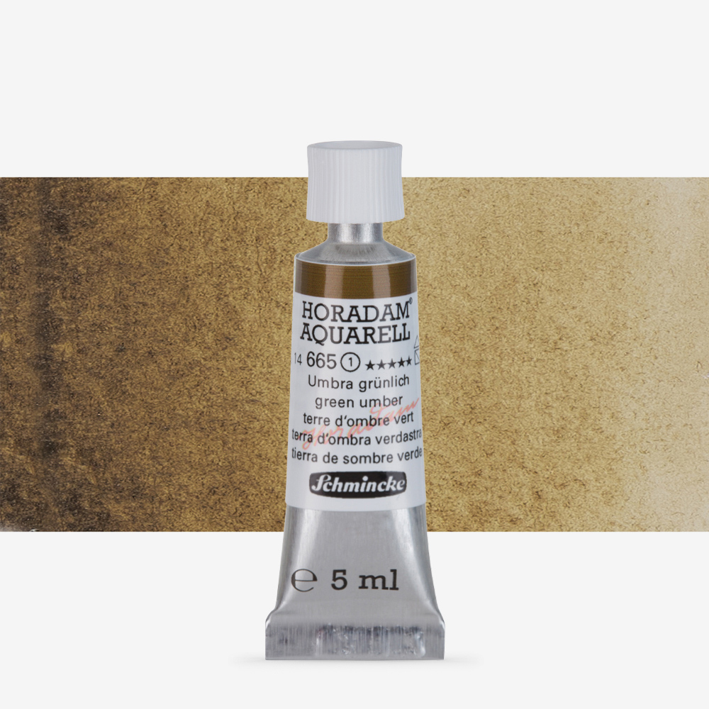 Schmincke Horadam Green Umber Watercolour 5ml – Professional Quality