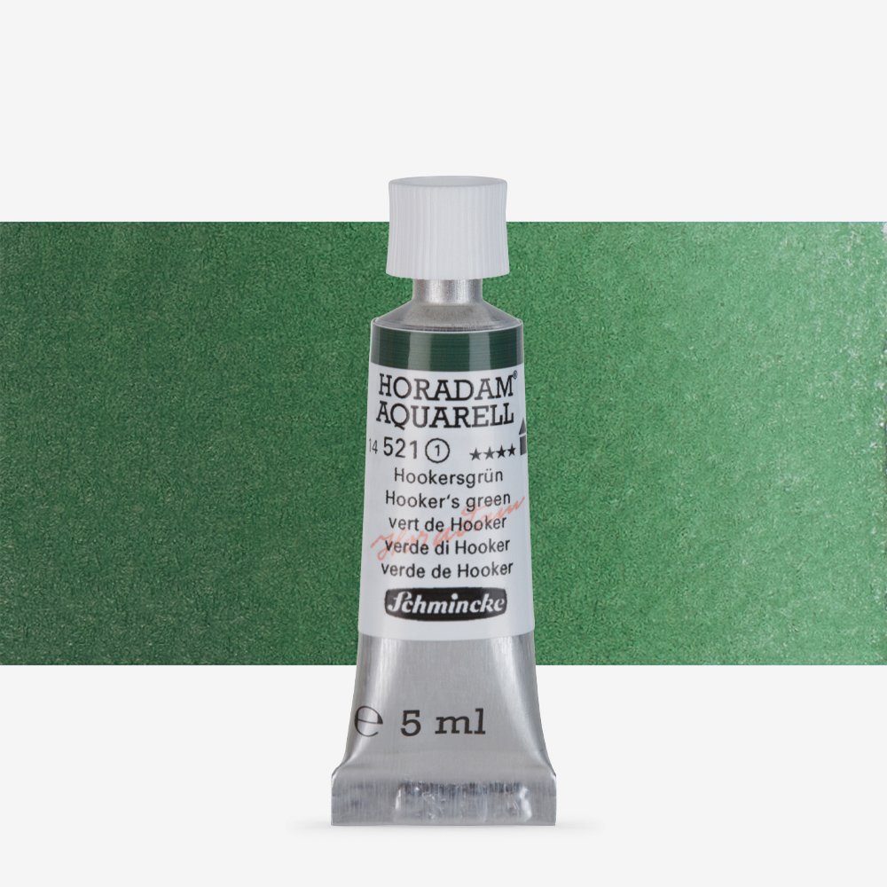 Schmincke Horadam 5ml Watercolour – Hooker’s Green, High Lightfastness