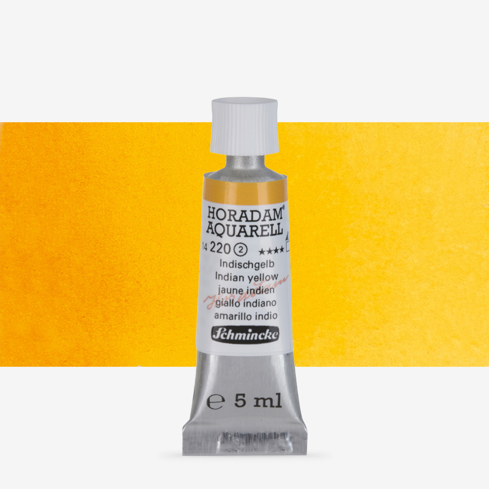 Schmincke Indian Yellow Watercolour 5ml – High Lightfastness