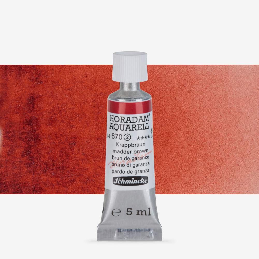 Schmincke Horadam Madder Brown Watercolour 5ml – High Lightfastness