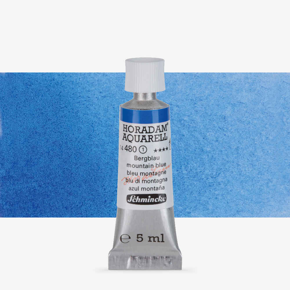 Schmincke Horadam Mountain Blue Watercolour 5ml – Gum Arabic