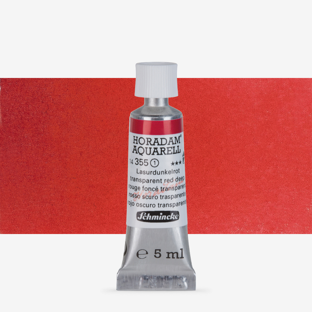 Schmincke Horadam 5ml Transparent Red Watercolour Paint