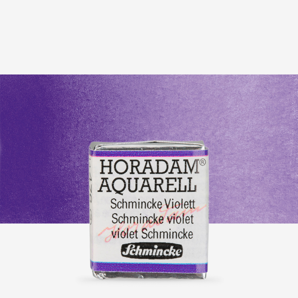 Schmincke Horadam Violet Watercolour Half Pan – Professional Quality