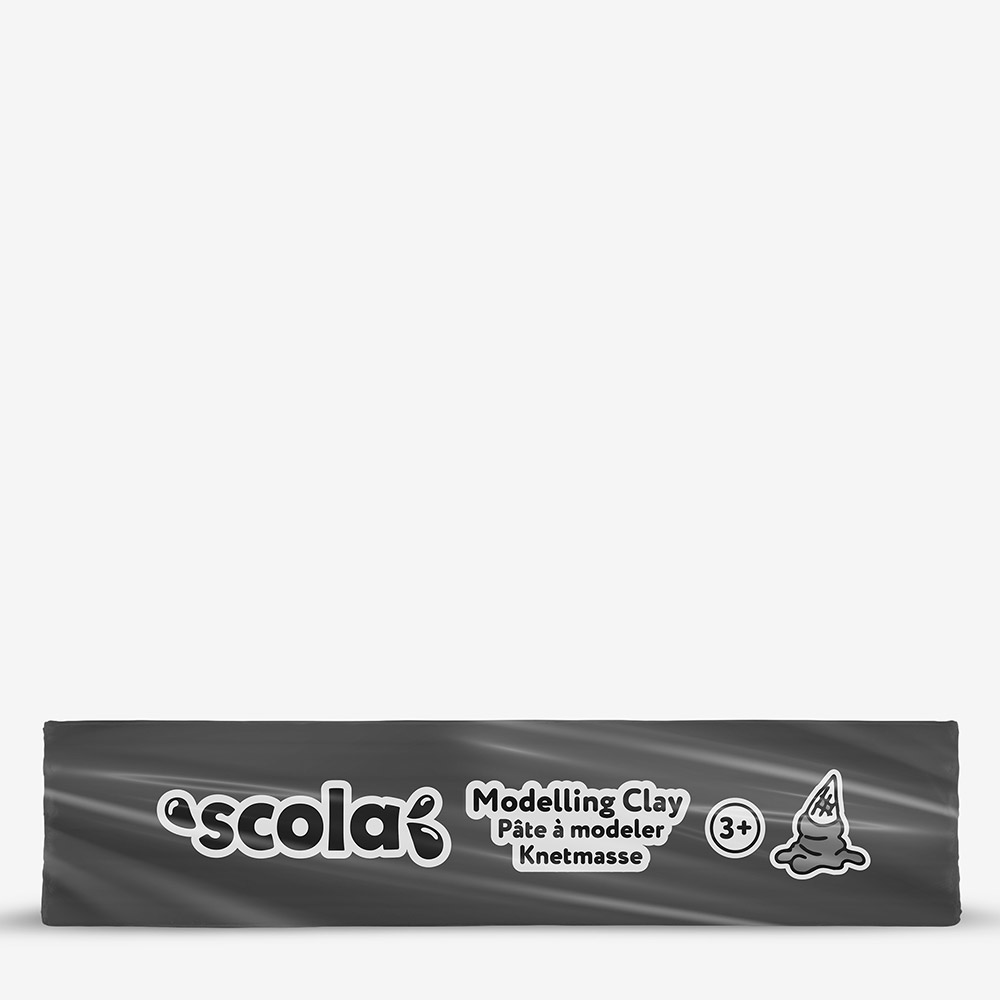 Scola Colour Clay 500g – Malleable, Non-Drying Black Clay