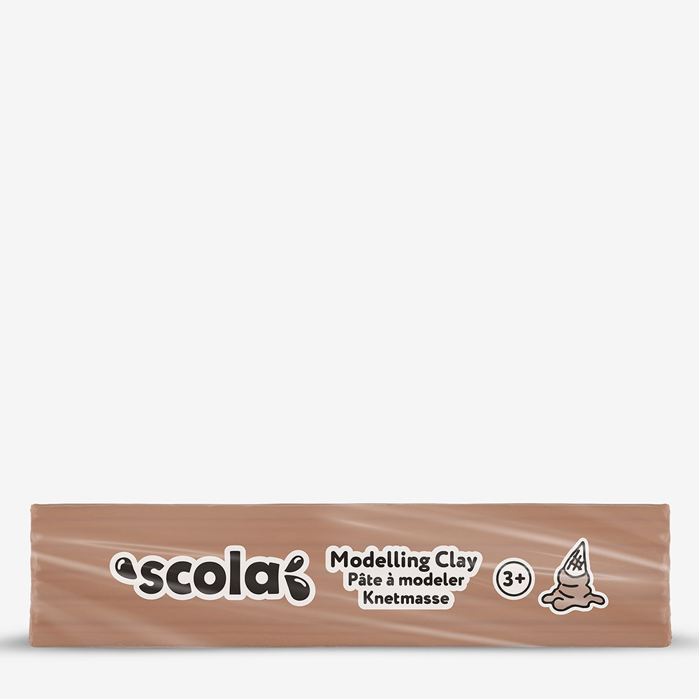 Scola 500g Light Brown Non-Drying Colour Clay
