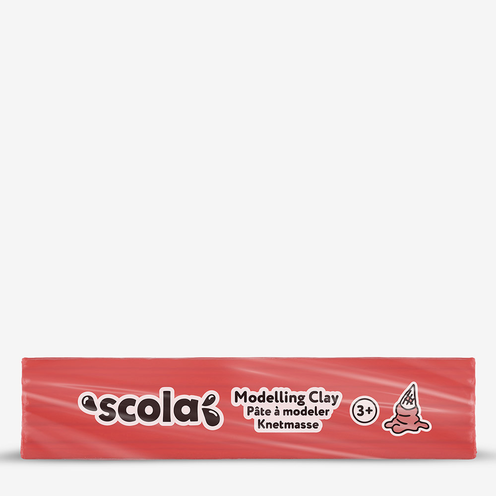 Scola Colour Clay 500g Cerise Red, Non-Drying, Reusable