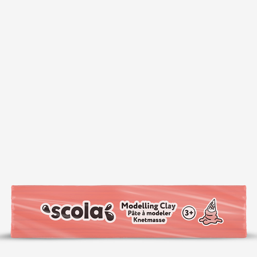 Scola Colour Clay 500g – Light Red, Mouldable Art Material