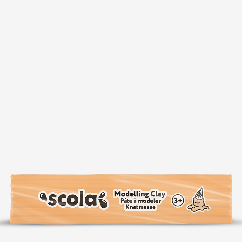 Scola Colour Clay 500g – Non-Drying, Peach, Reusable
